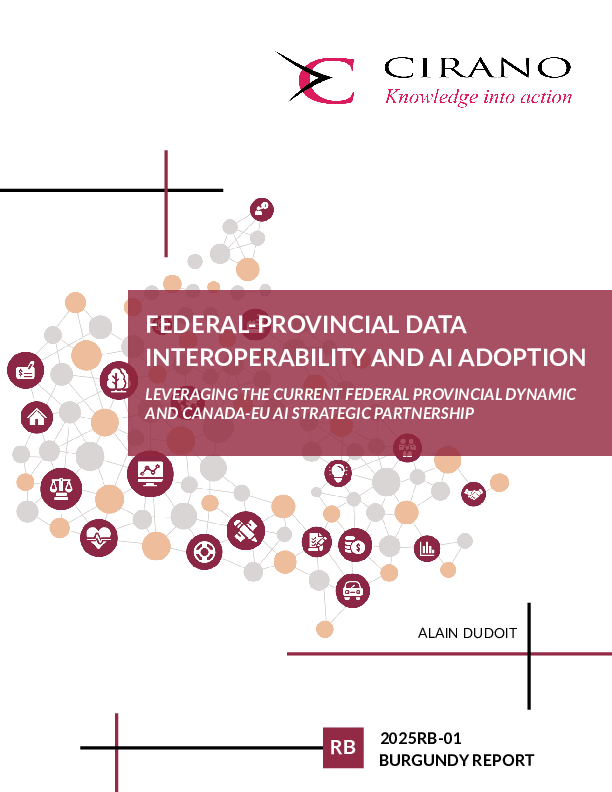 Federal-Provincial Data Interoperability and AI Adoption: Leveraging the Current Federal-Provincial Dynamic and Canada-EU Strategic Partnership
