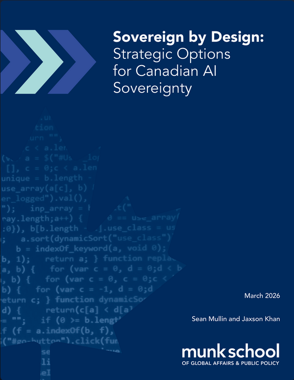 Policy Briefing Note – Sovereign by Design: Strategic Options for Canadian AI Sovereignty